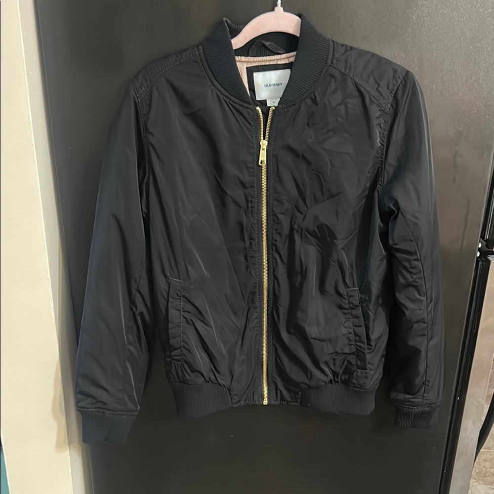 Old Navy Black Bomber Jacket